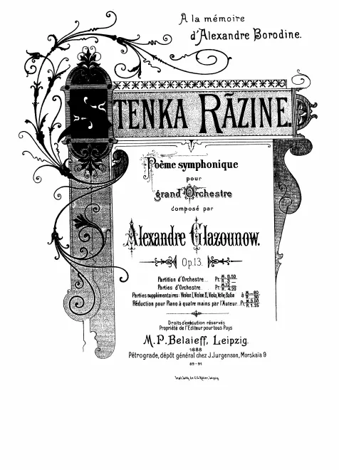 First page of Stenka Razin