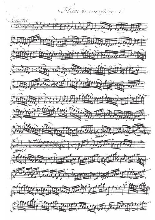 First page of Trio Sonata