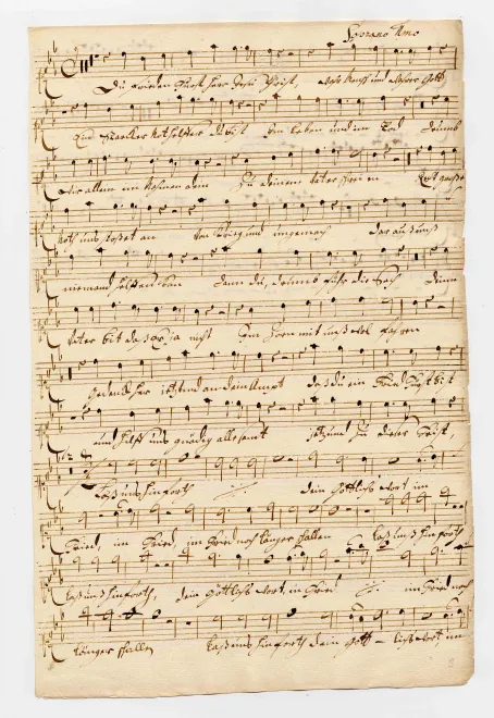 First page of Du Frieden-Fürst Herr Jesu Christ