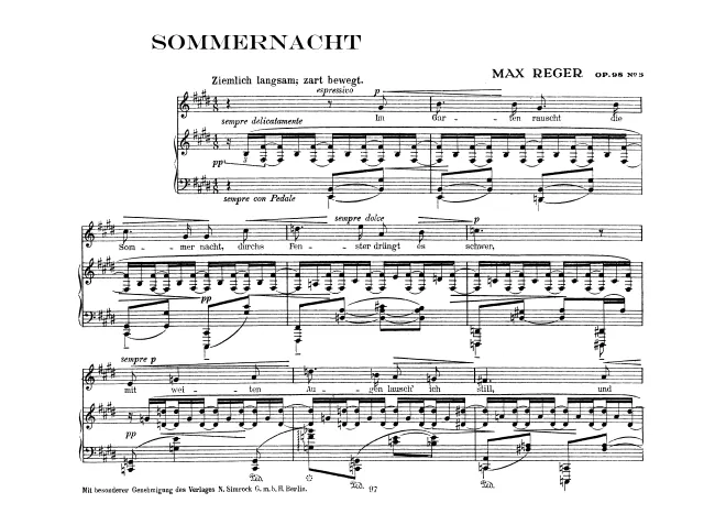 First page of 5 Gesänge