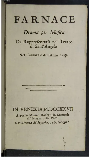 First page of Farnace