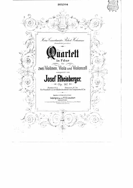 First page of String Quartet No.2