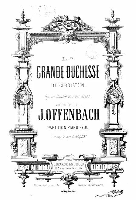 First page of La grande-duchesse de Gérolstein