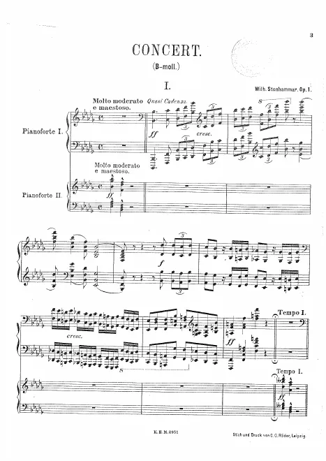 First page of Piano Concerto No.1