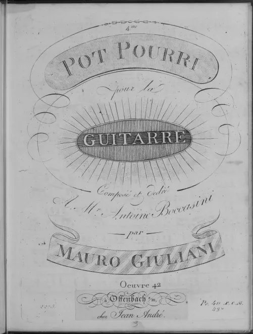 First page of Pot-pourri No.4