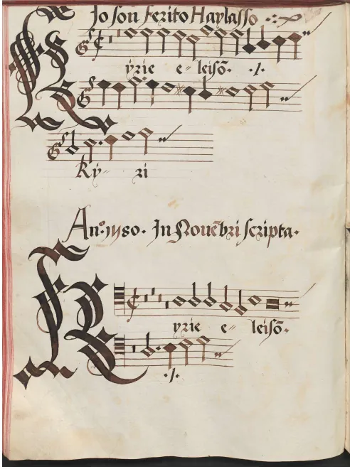 First page of Missa super Io son ferito ahi lasso