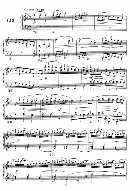 First page of Keyboard Sonata in B-flat major