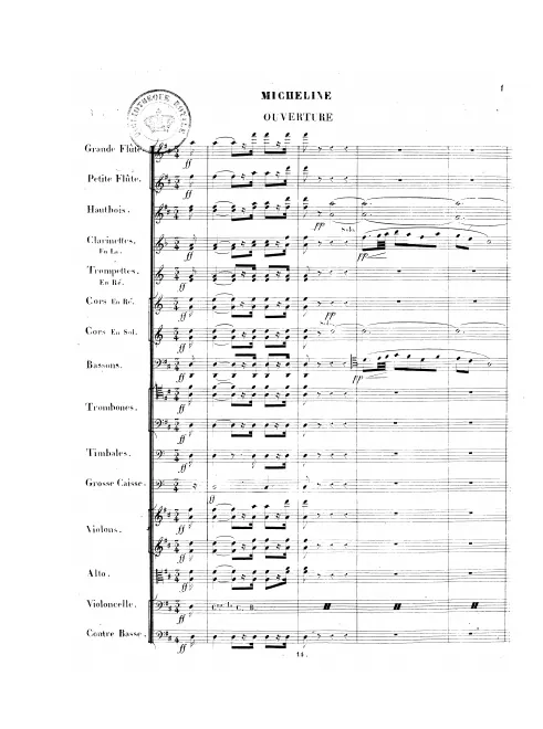 First page of Micheline, ou L'heure de l'esprit