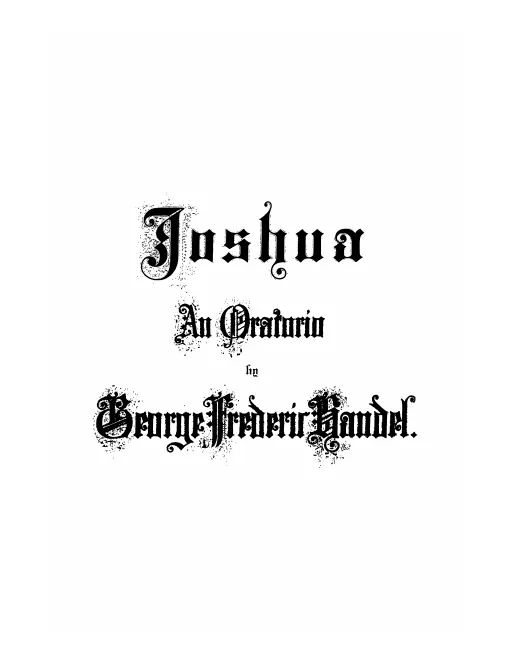 First page of Joshua