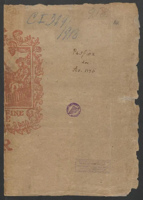 First page of Johannes-Passion