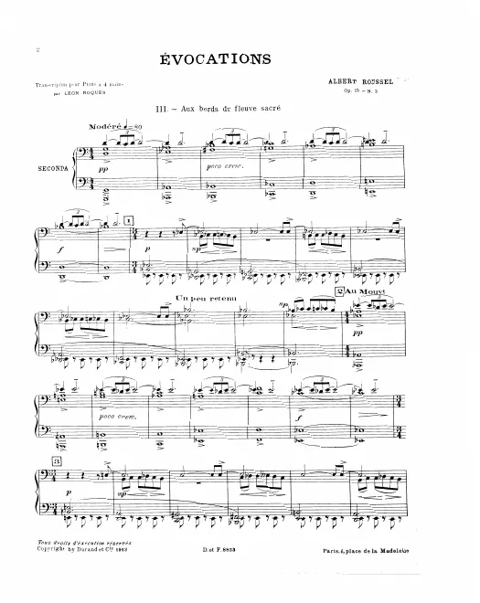 First page of Évocations