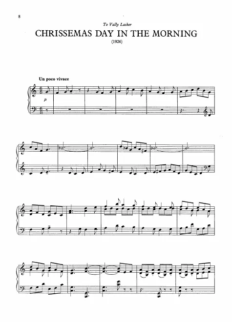 First page of Chrissemas Day in the Morning