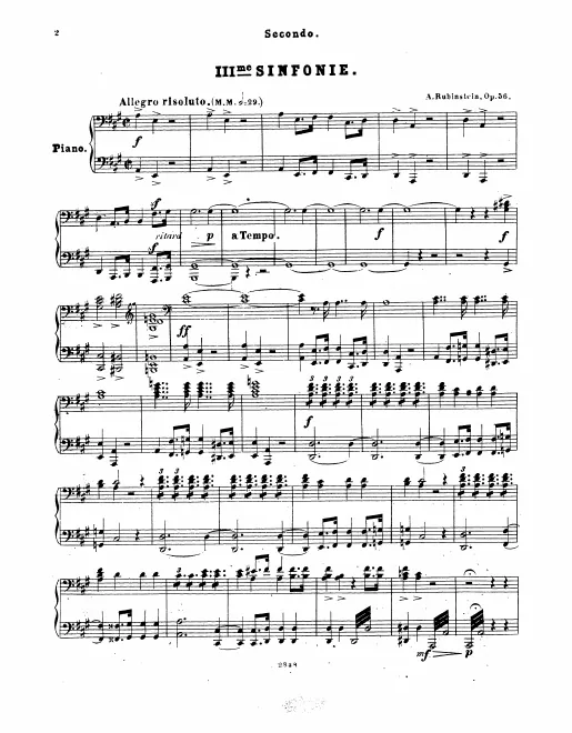 First page of Symphony No.3