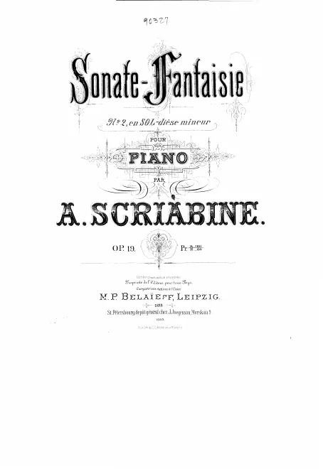 First page of Piano Sonata No.2