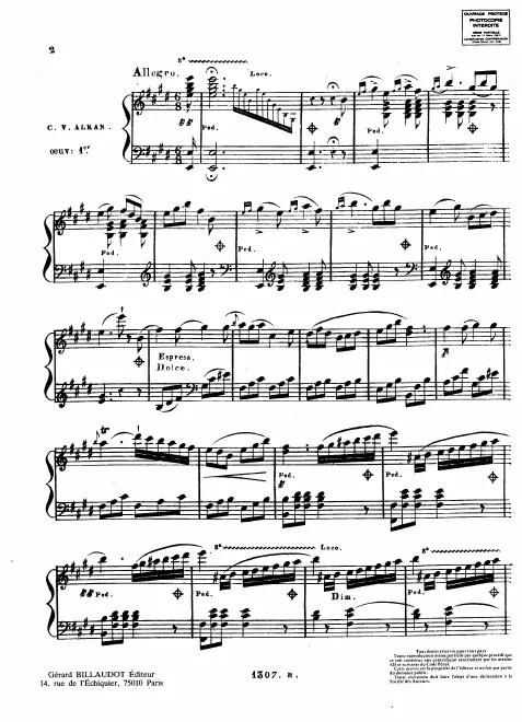 First page of Variations composées sur un thème de Steibelt pour piano forte