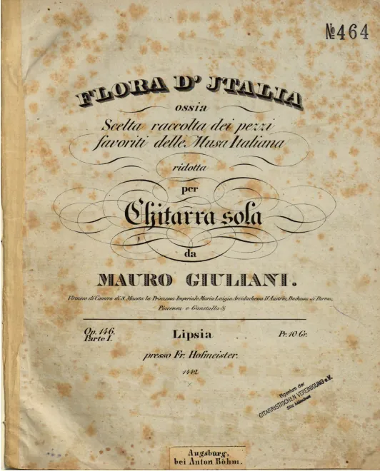 First page of Flora d'Italia