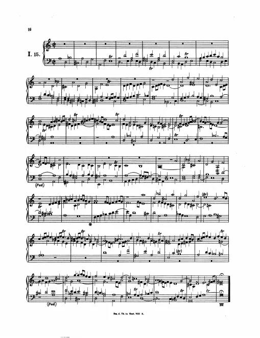 First page of Magnificat Fugue