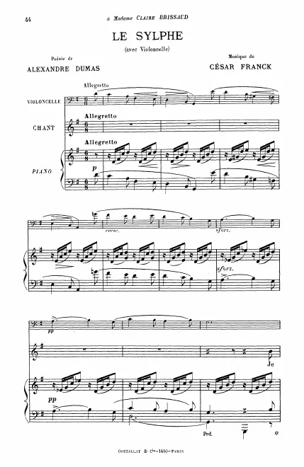 First page of Le sylphe