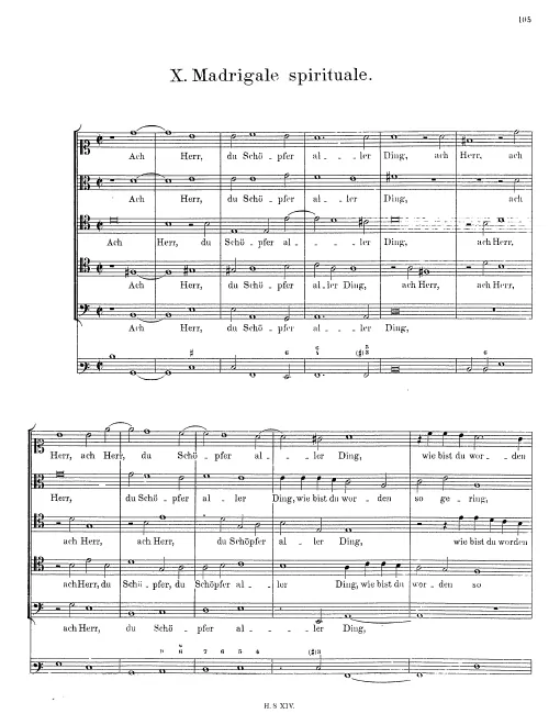 First page of Madrigale spirituale