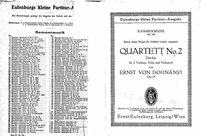 First page of String Quartet No.2