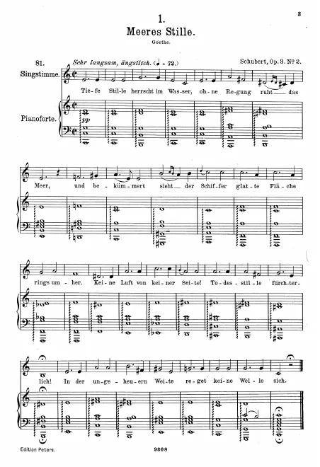 Complete Score (Original / High voice, C major)