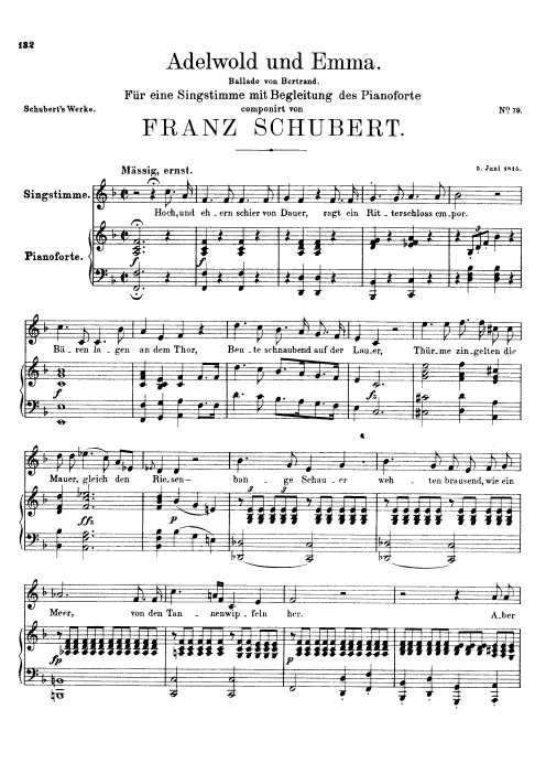 First page of Adelwold und Emma