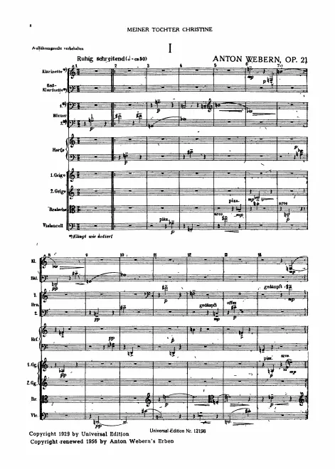 First page of Symphony