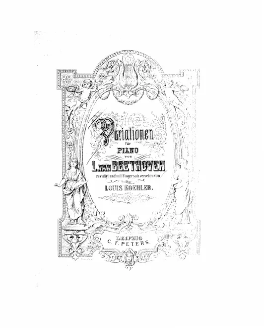 First page of Variationen für Pianoforte