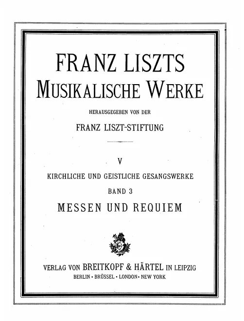 First page of Missa quattuor vocum ad aequales