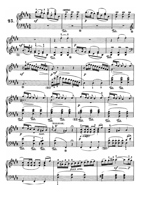 First page of Keyboard Sonata in E major