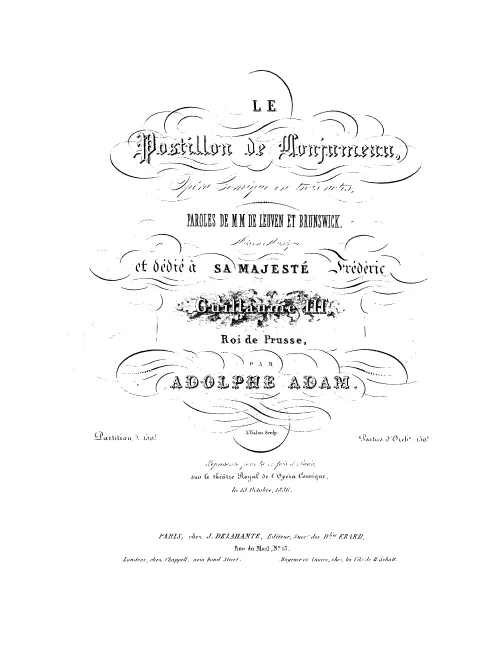 First page of Le postillon de Lonjumeau