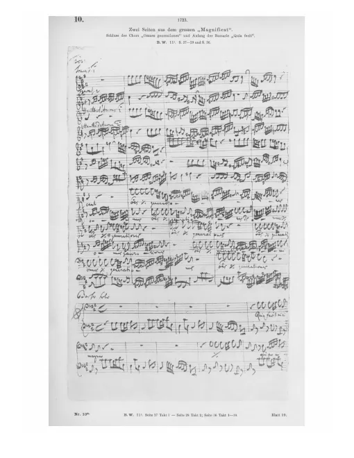 First page of Magnificat in D-Dur
