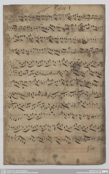 First page of Trio Sonata