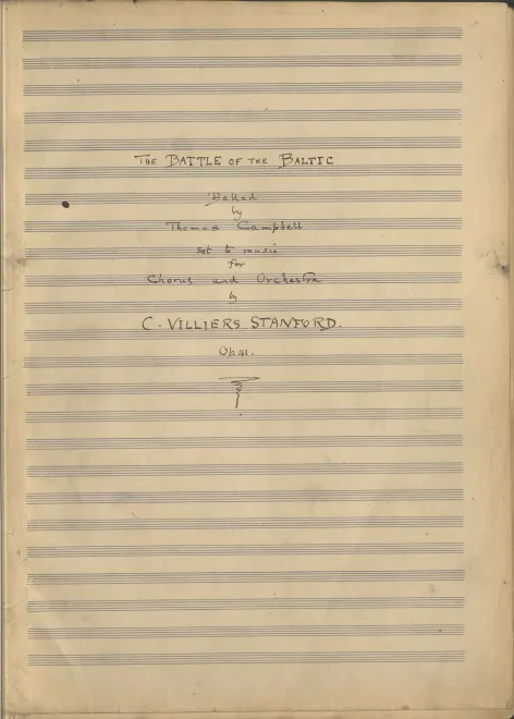 First page of The Battle of the Baltic
