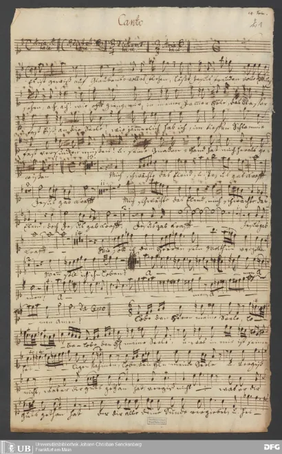 First page of Es ist um aller Menschen Leben sehr elend