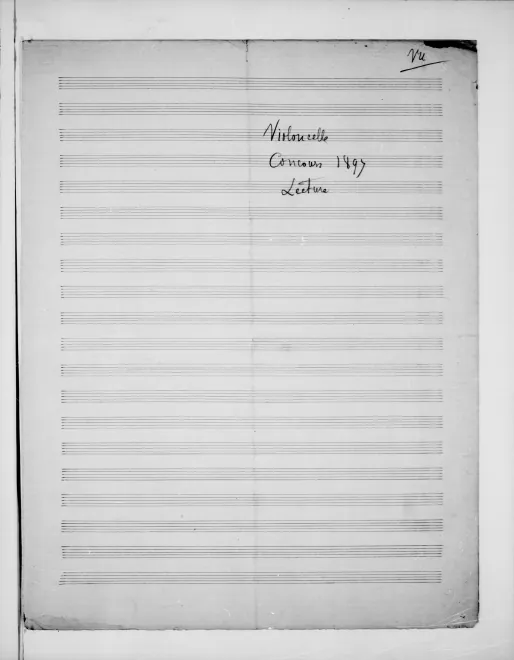 First page of Morceau de Concours for 2 Cellos