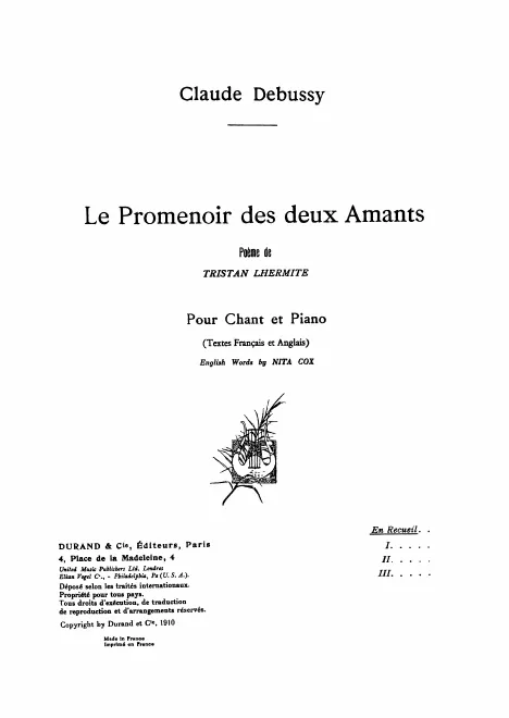 First page of Le Promenoir des deux Amants