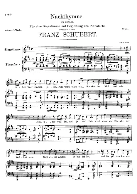 First page of Nachthymne
