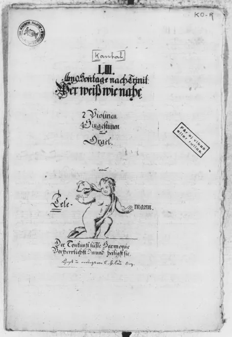 First page of Wer weiss, wie nahe mir mein Ende