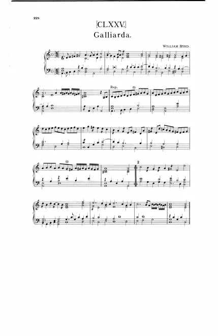 First page of Galliarda