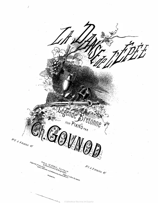 First page of Le vin des Gaulois et la danse de l'épée