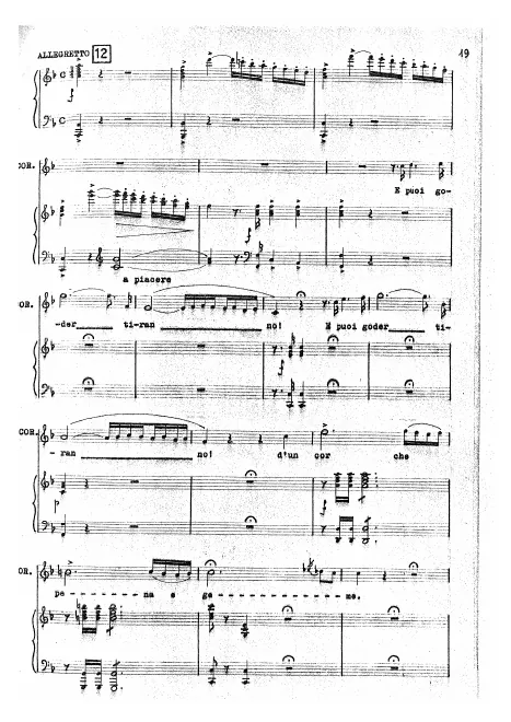 First page of Le convenienze ed inconvenienze teatrali