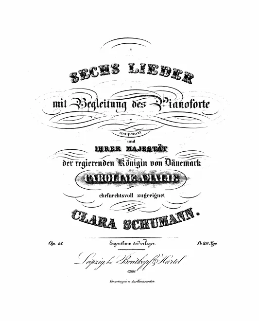 First page of 6 Lieder