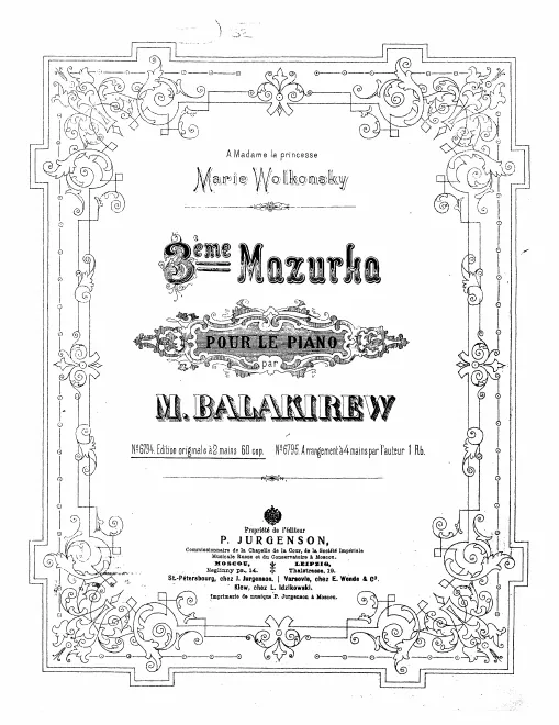First page of Mazurka No.3