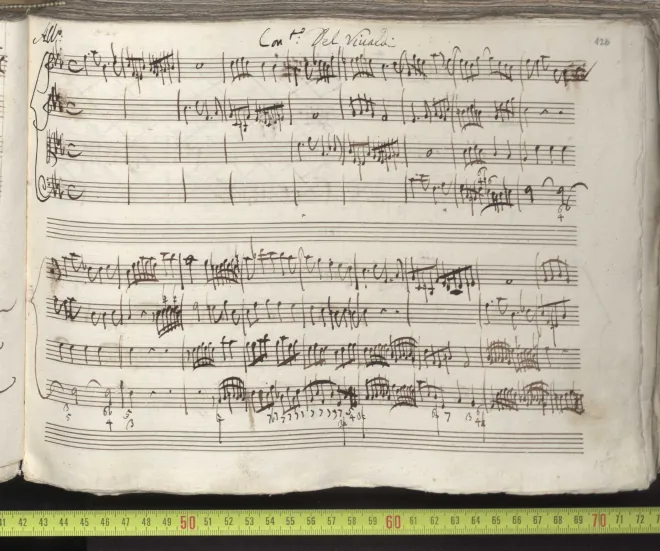 First page of Concerto for Strings in F minor