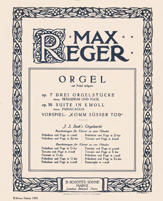 First page of Vorspiel 'Komm Süsser Tod'