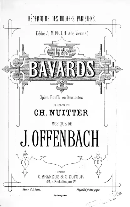 First page of Les bavards