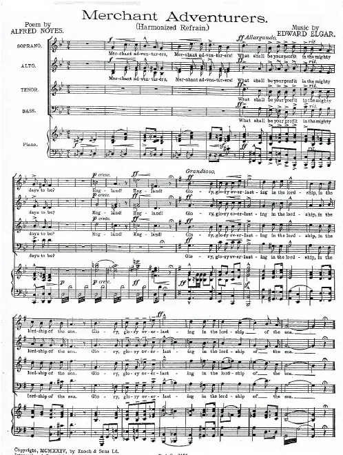 Complete Score (chorus in E♭ major)