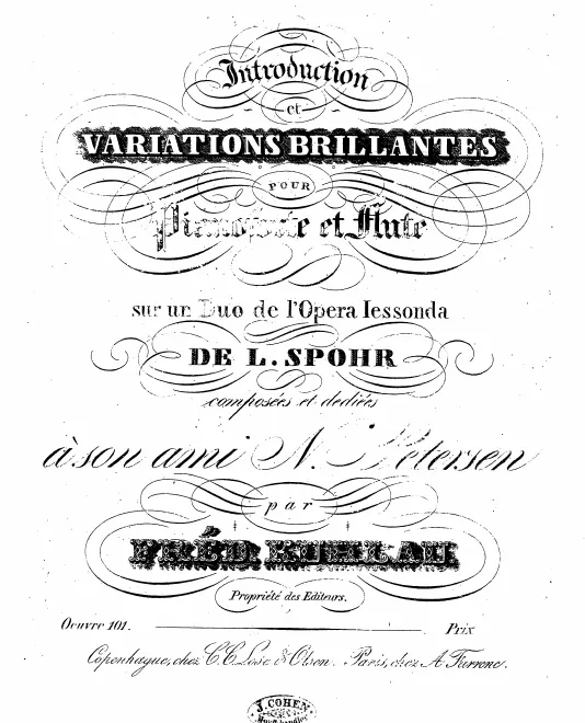 First page of Introduction et variations brillantes