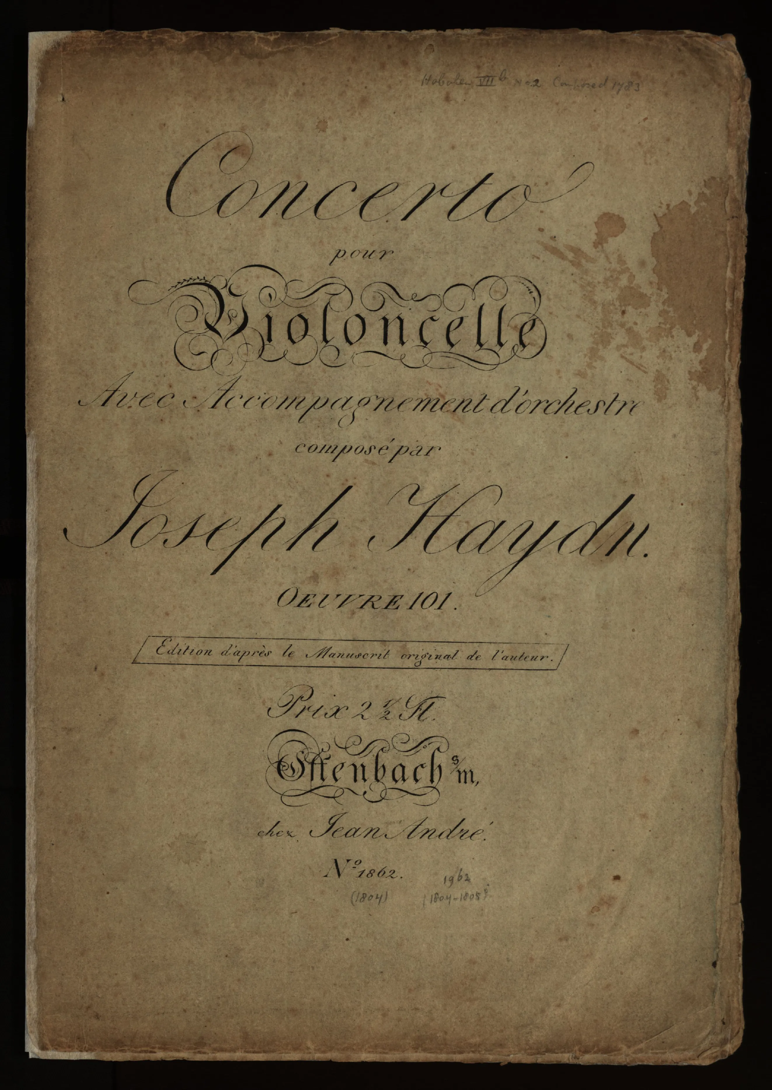 First page of Cello Concerto No.2